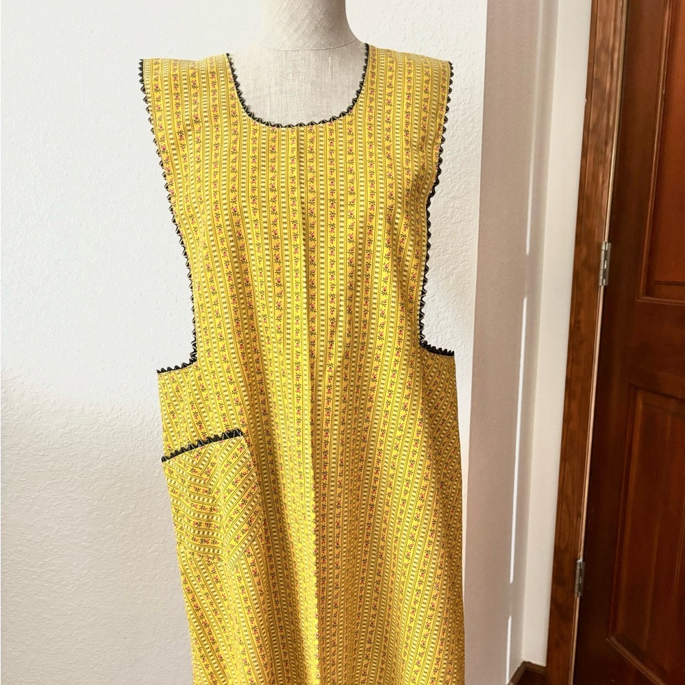 Beautiful handmade canary yellow apron